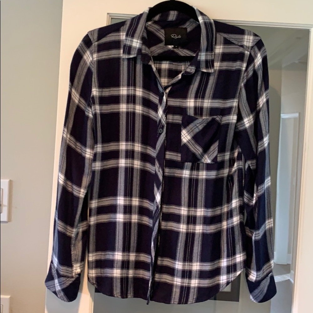 Rails Navy Blouse